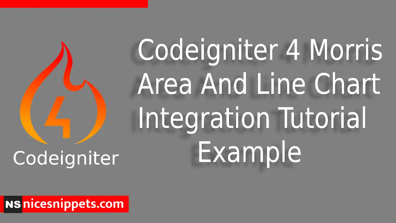 Codeigniter 4 Morris Area And Line Chart Integration Tutorial Example